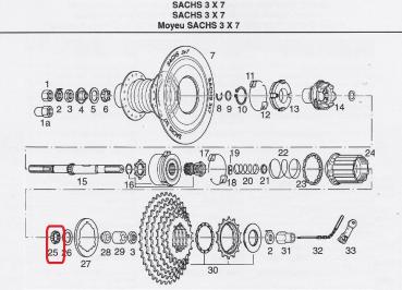KUGELHALTER  Ø 26,2 MM, 7/32"x8